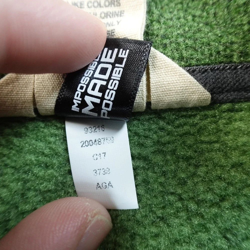 Duluth Trading Jacket Mens XL Green Fleece 1/4‎ Zip Pullover Coat Outdoor Work